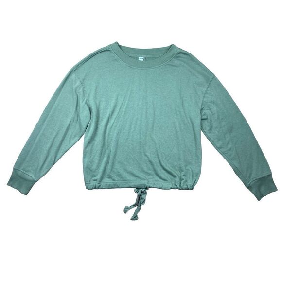 Old navy Loose French-Terry Tie-Back pull over Sweatshirt - Picture 3 of 6